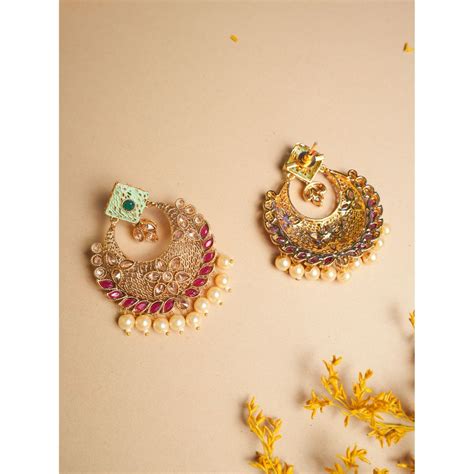 Buy VIRAASI Multi-Color Gold Plated Bridal Jewellery Set Online