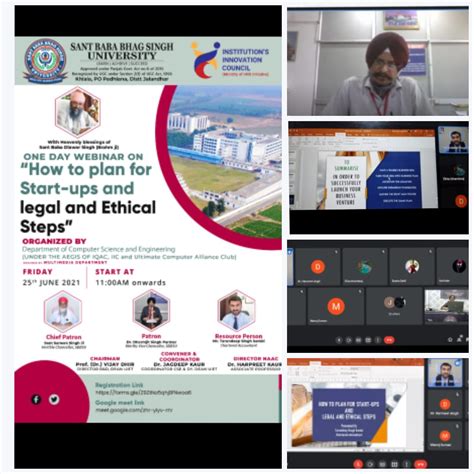 Online webinar on " How to plan for Start-Ups and legal and Ethical Steps"