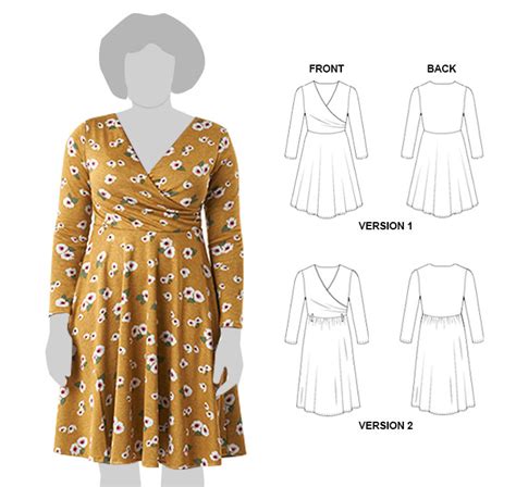 Image result for Wrap Dress Pattern