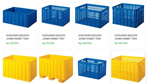 Ragam Ukuran Box Container Plastik Keranjang Industri - CONTAINER BOX ...