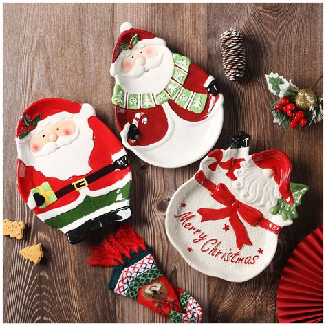 Ceramic Christmas Dinnerware Sets Decorative Santa Tableware Nordic ...