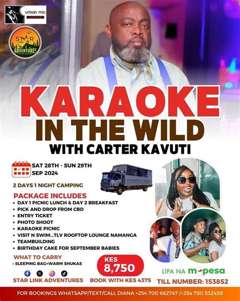 PICNIC KARAOKE IN THE WILD , Namanga Border, Nairobi, 28 September 2024 ...