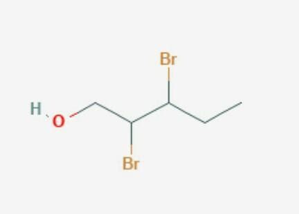 2,3-dibromo pentanal Structure - Brainly.in