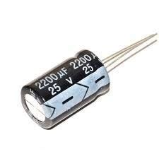 ElectroBot Electrolytic Capacitor 2200 Micro Farad 25 Volt, 5 Piece ...
