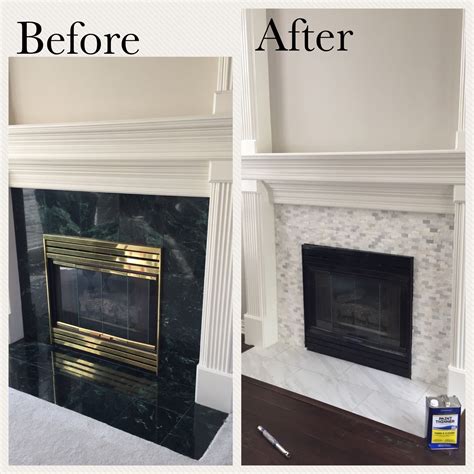 Paint over Marble Tile Fireplace – Fireplace Guide by Chris