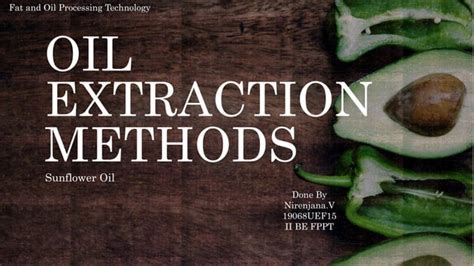 Image result for Oil Extraction Methods