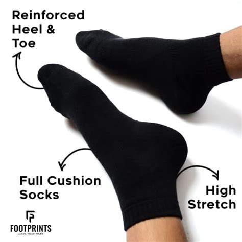 FOOTPRINTS Organic Cotton Bamboo Ankle Cushion Socks - Unisex- Pack of ...