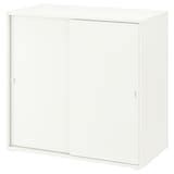 VIHALS cabinet with sliding doors, white, 95x47x90 cm (373/8x181/2x353 ...