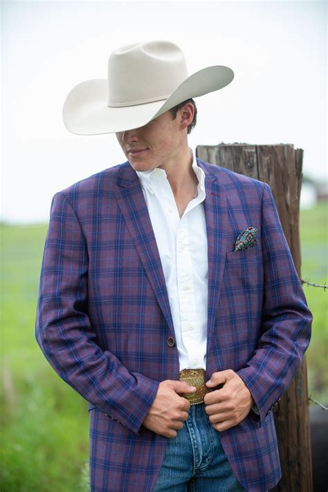 Dark Purple Plaid Slim Fit Western Jacket – Elevated Cowboy Chic ...