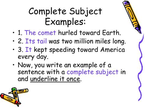 Image result for Simple Subject Examples