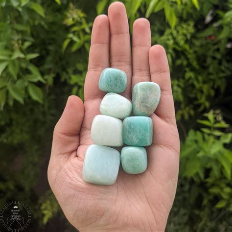 Amazonite Tumble Stone – Calm & Balance – Healing Aura Crystals