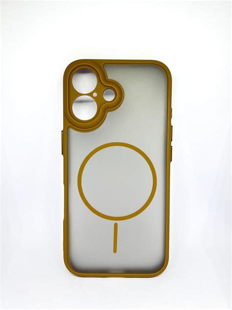 iPhone 16 (Brown) premium mag safe hard shell smoky design – Yourscover