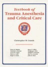 Buy Textbook of Trauma Anesthesia and Critical Care Book Online at Low ...