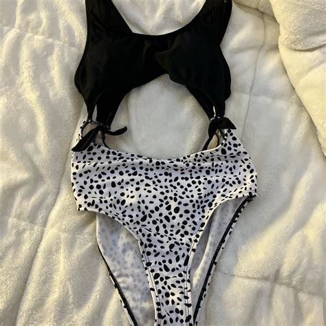 Triangl Black and White Swimsuit-one-piece | Depop