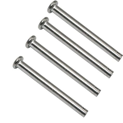 Buy PZRT 4pcs Single Hole Clevis Pins 4mm x 40mm 304 Stainless Steel M4 ...