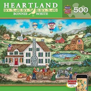 Masterpieces Company Heartland Packing a Picnic Jigsaw (500-Piece), Art ...