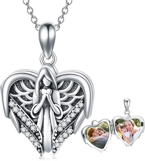 Personalized guardian angel necklace 2025