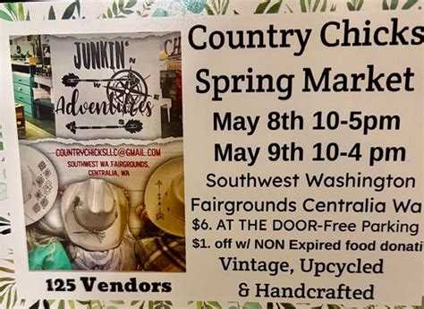 COUNTRY CHICKS SPRING MARKET IN CENTRALIA WA, Southwest Washington ...