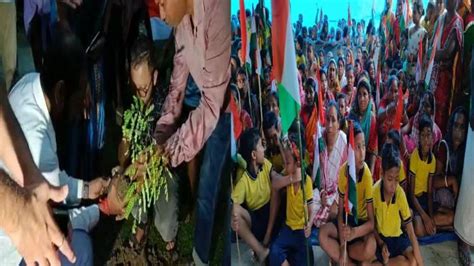 Assam: Dhubri's border areas coloured in the hues of "Har Ghar Tiranga ...