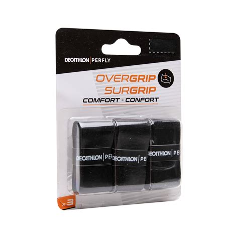 Buy Badminton Comfort Overgrip X 3 Black Online | Decathlon