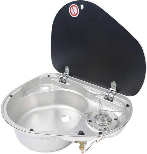 Buy Gas Cooktop 20inch/520mm L-P-G Single Burner Gas Stove Hob Sink ...