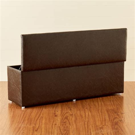 Buy Andaman Nxt Fabric Ottoman with Storage - Brown from Home Centre at ...