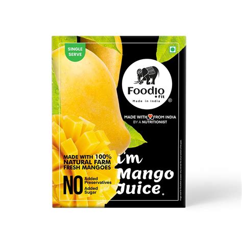 Foodio.fit Mango Juice Powder Mix (15G)- Instant Drink Mix - All ...