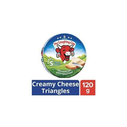 Buy The Laughing Cow Creamy Cheese Triangles, 120g Box Online at ...