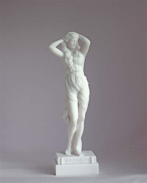 Aphrodite Statue Greek Goddess Made of Alabaster White 16cm-18cm - Etsy