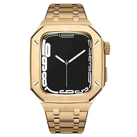 Luxury Metal Mod Kit For Apple Watch | Case With Jewels, Rubber & Stai ...