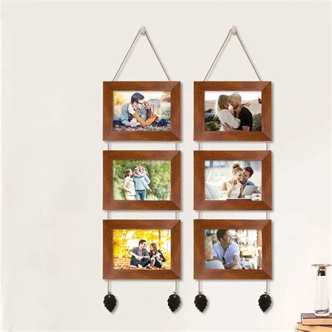 Painting Mantra Pearl Drop Hanging Photo Frame Set of 4 Photo Frame for ...