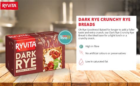 Ryvita Dark Rye Crunchy Rye Breads, 250 g : Amazon.in: Grocery ...