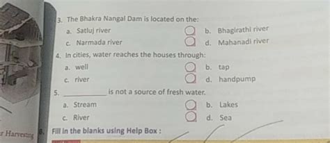 The Bhakra Nangal Dam is located on the: a. Satluj river b. Bhagirathl ri..