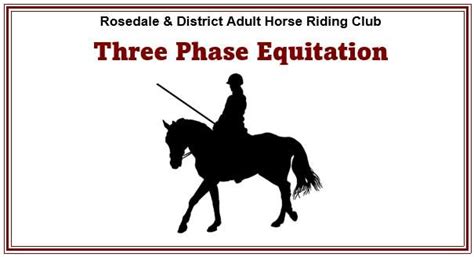 Rosedale & DAHRC Official HRCAV 3-Phase Equitation, 10 Evergreen Road ...