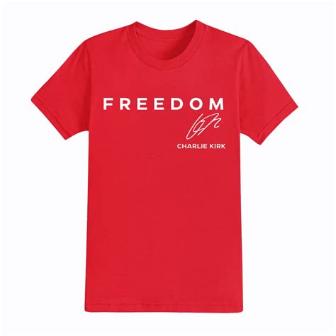 Charlie Kirk Red Freedom Shirt