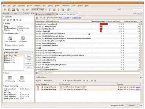 Java Profiling Tools Eclipse 的图像结果