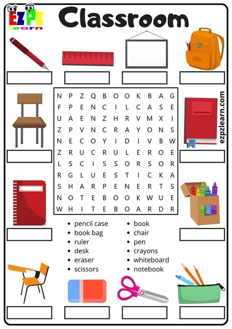 Classroom Objects Vocabulary 的图像结果