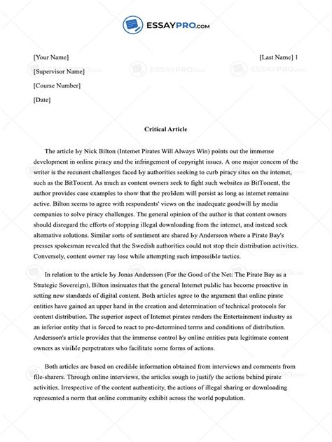 Critical Analysis Essay Example 的图像结果
