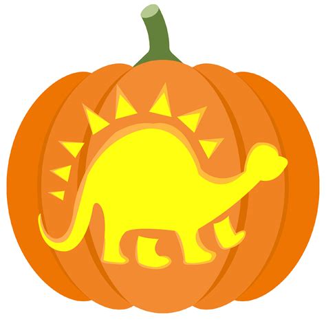 Simple Dinosaur Pumpkin Carving Ideas