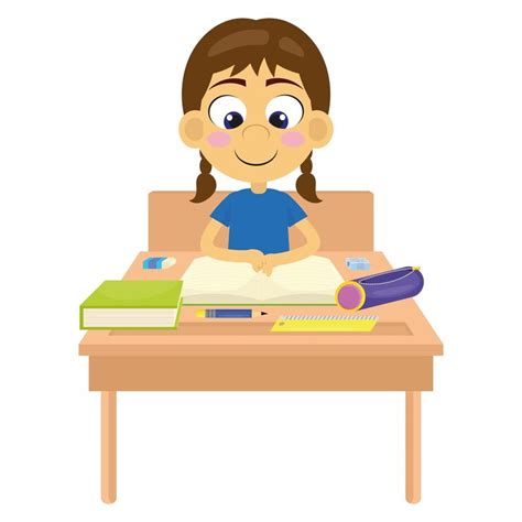 Page 10 | Girl doing homework Vectors - Download Free High-Quality ...