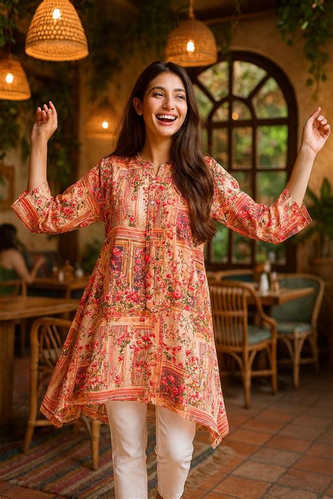 Buy Pink Flame Tunic Online - Chique