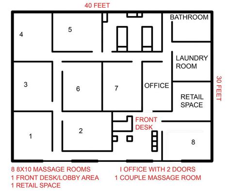Entry #24 by sonnybautista143 for Need floor plans for Massage Business ...