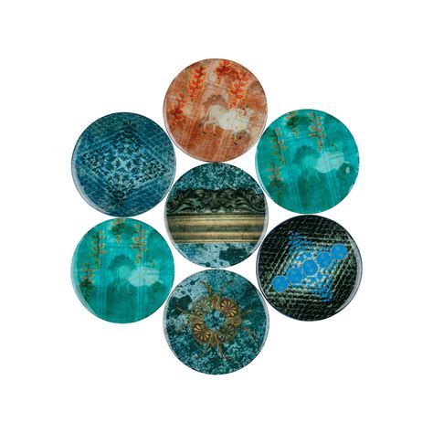 Assorted Round Coasters Set of 6 – Artychoke