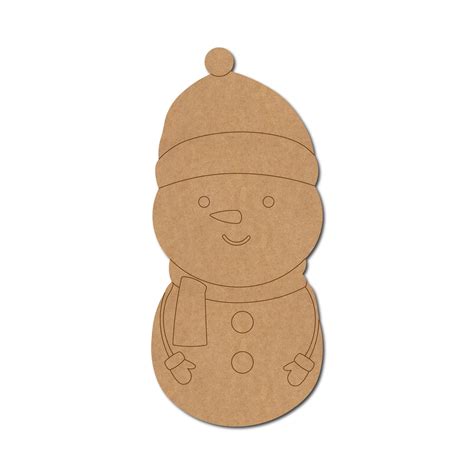 Snow Man Christmas Pre Marked MDF Design 2 – Woodle India