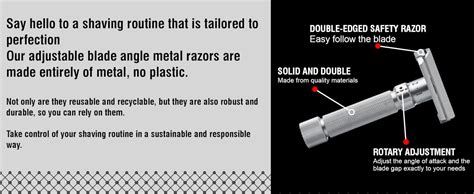 Pearl Flexi Adjustable Safety Razor Version V12 - Reusable Metal made ...