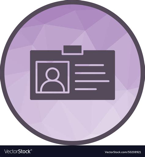 Identity card icon image Royalty Free Vector Image