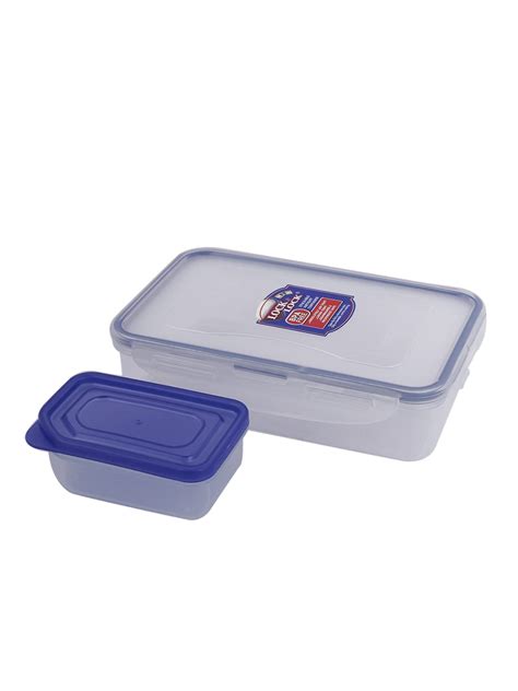 Lock&Lock Classics Rectangular Food Container with Sauce Container and ...
