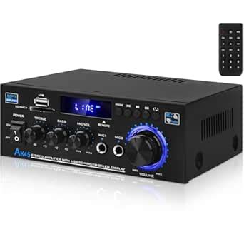 AK45 Bluetooth 5.0 Power Amplifier 2.0CH 40W x 2 Output Max 400W ...