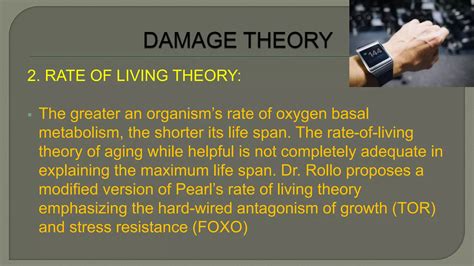Rate Of Living Theory