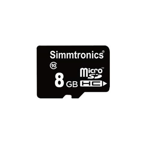 Simmtronics MicroSD 8GB Memory Card Class 10 with 5 Year Warranty - Buy ...